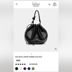 Elegant Black Leather Women's Bag